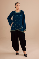 Crest Shirt & Drape Shalwar