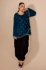 Crest Shirt & Drape Shalwar