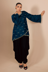 Crest Shirt & Drape Shalwar