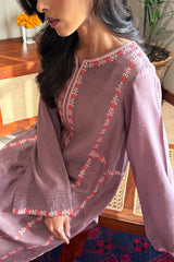 Lilas 2 Piece Embroidered Karandi Suit